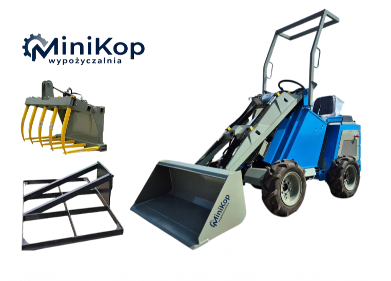 Mini-ładowarka przegubowa 800kg